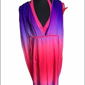 Beautiful Elif for Jordan Taylor long cover up hot pink and purple size …